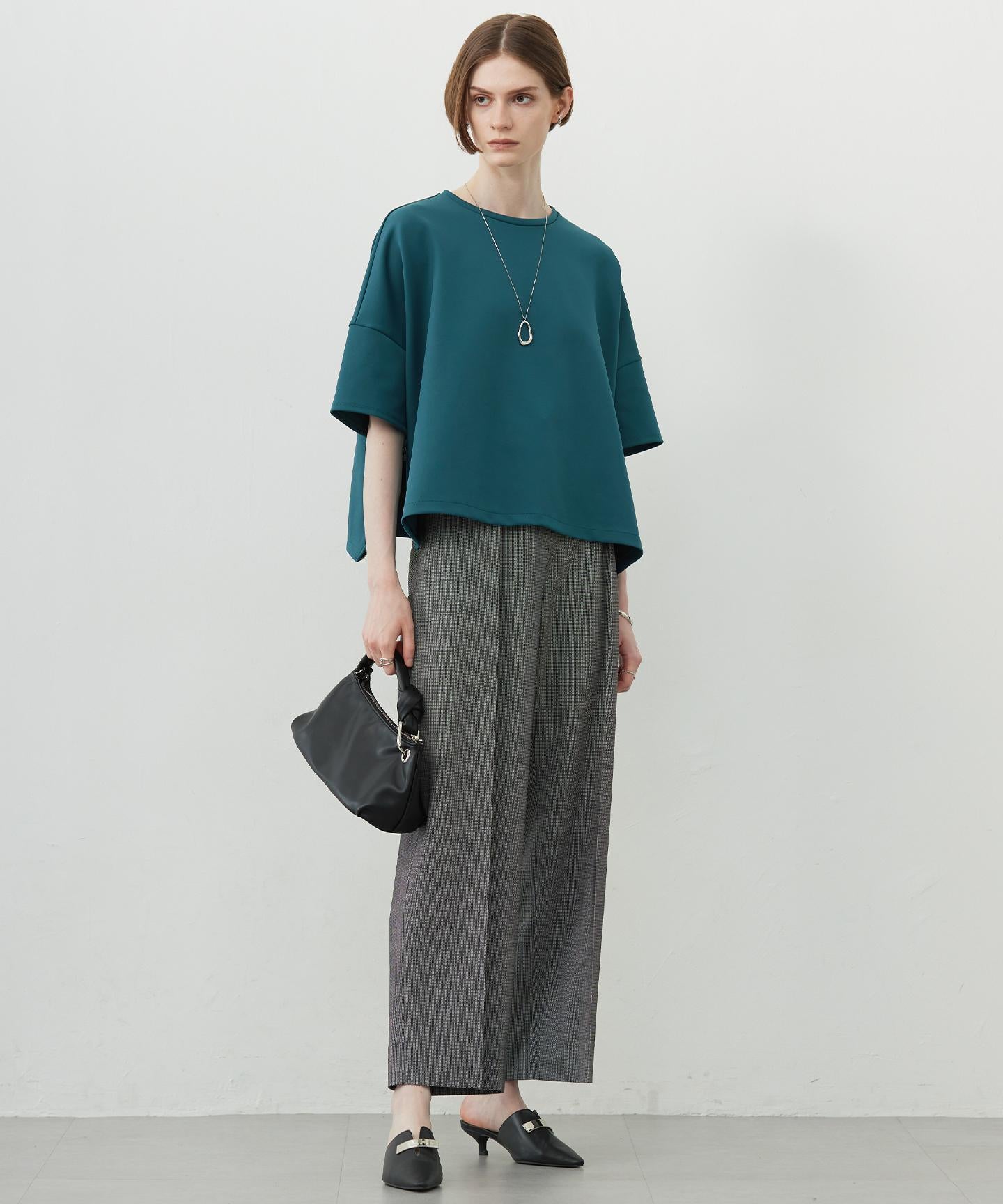 ウール2WAYストレッチ ワイドパンツ