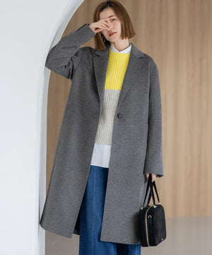 ウールカシミヤビーバー チェスター コート