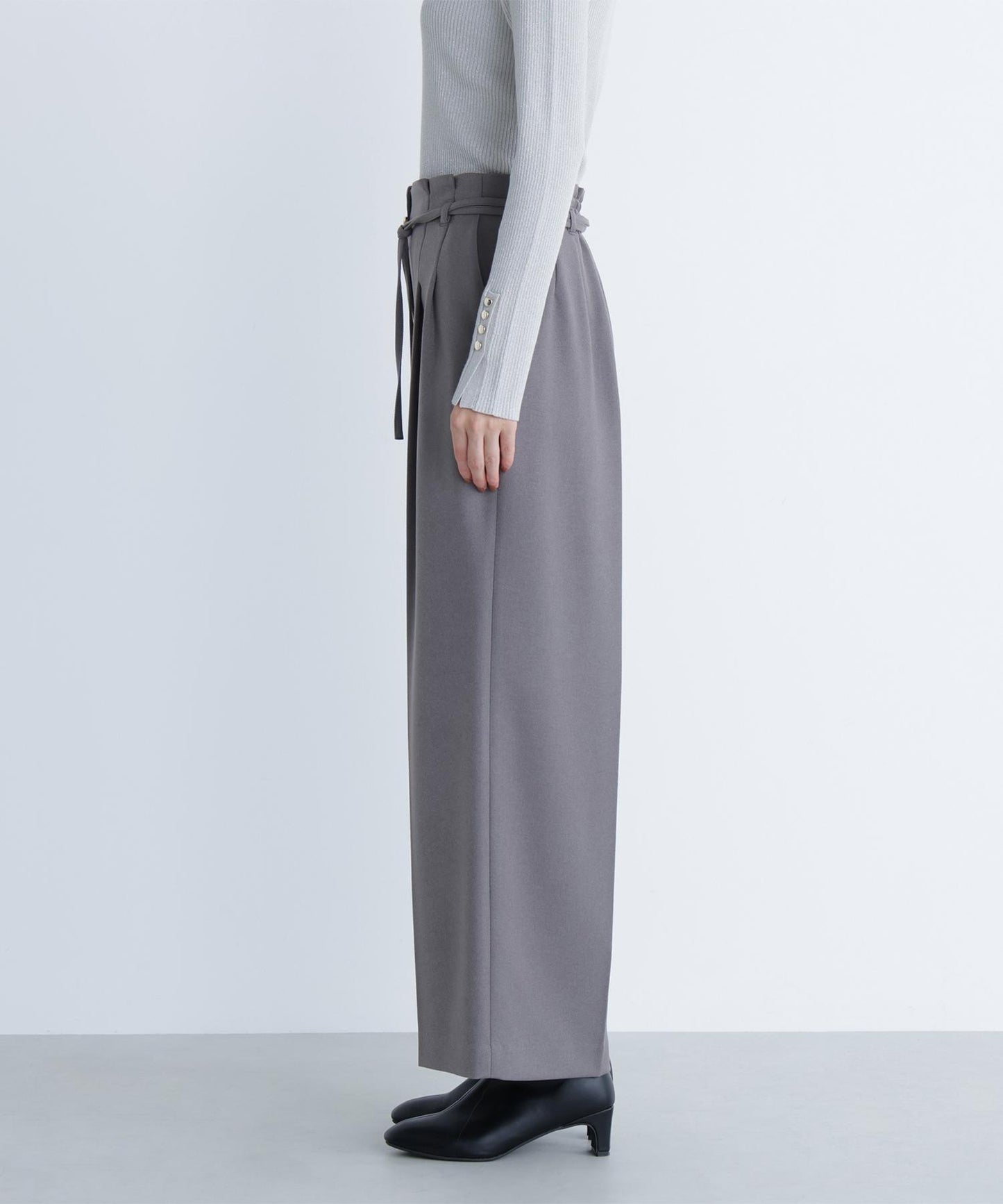 ダブルベルトワイドパンツII