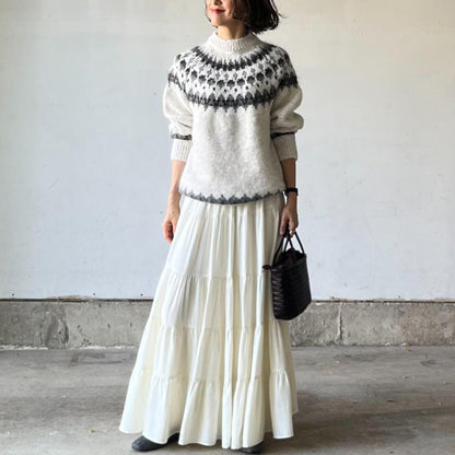 定番ノルディックニット