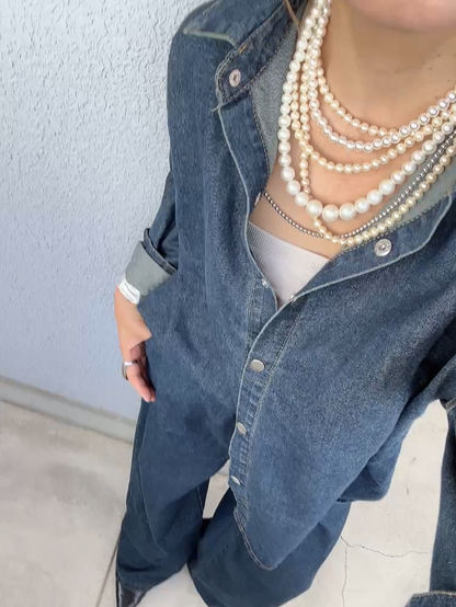 イージーデニムセットアップ