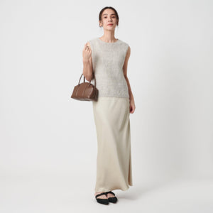 ポリエステルサテン マーメイドフレアスカート