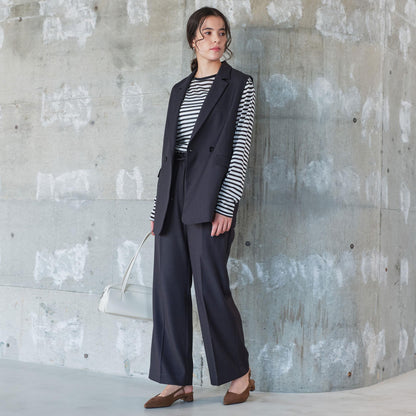 ツイードライク ジレ マシンウォッシャブル 帯電防止