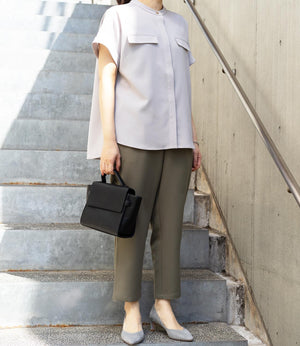 きれいめフラップサファリブラウス