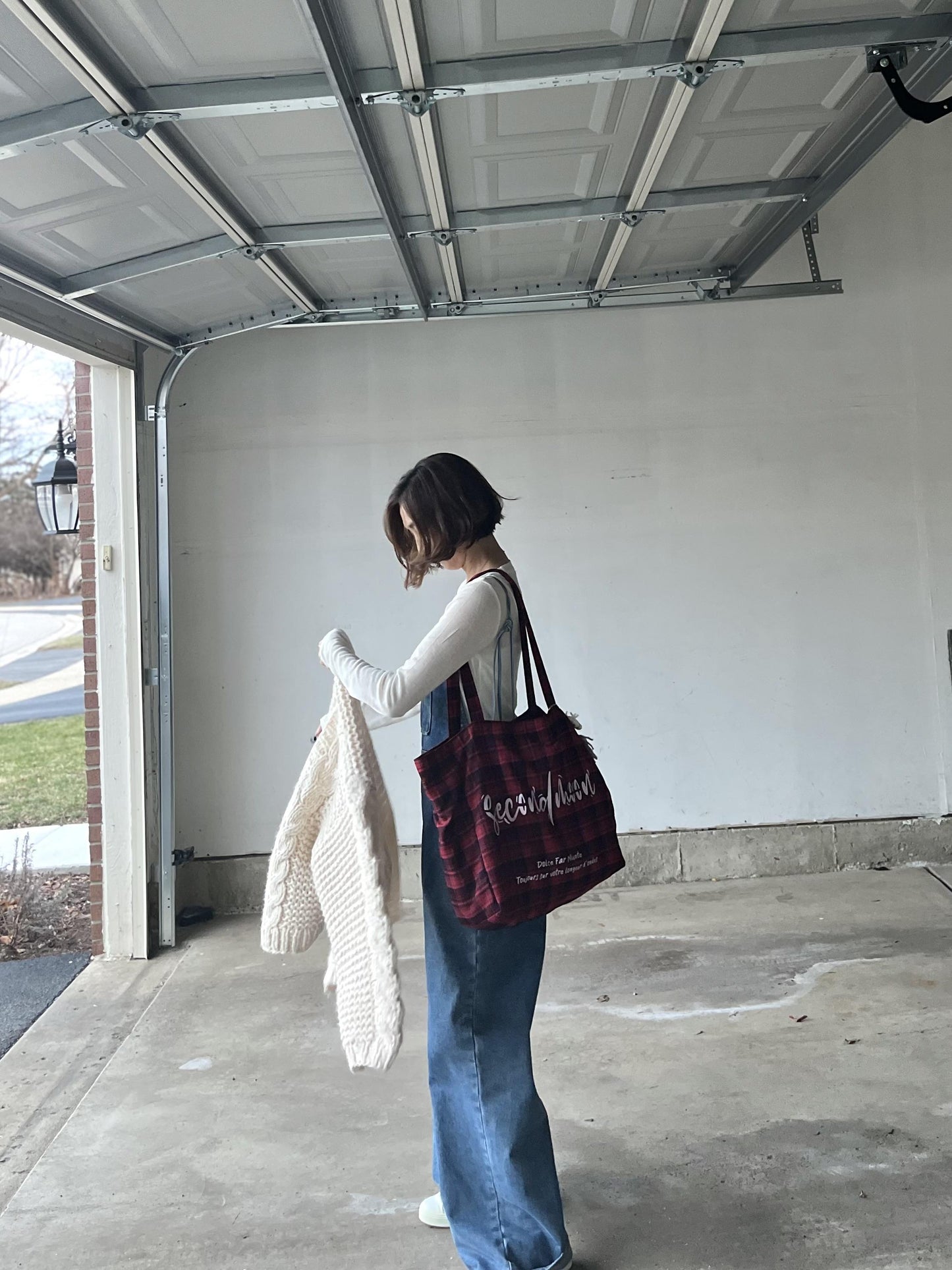 ウール混シアーTシャツ