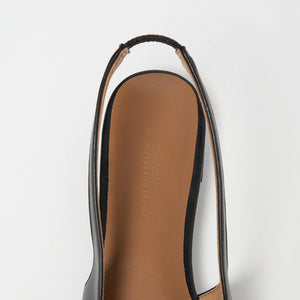 ポインテッド Vカットバー スリングバックシューズ / サンダル / パンプス