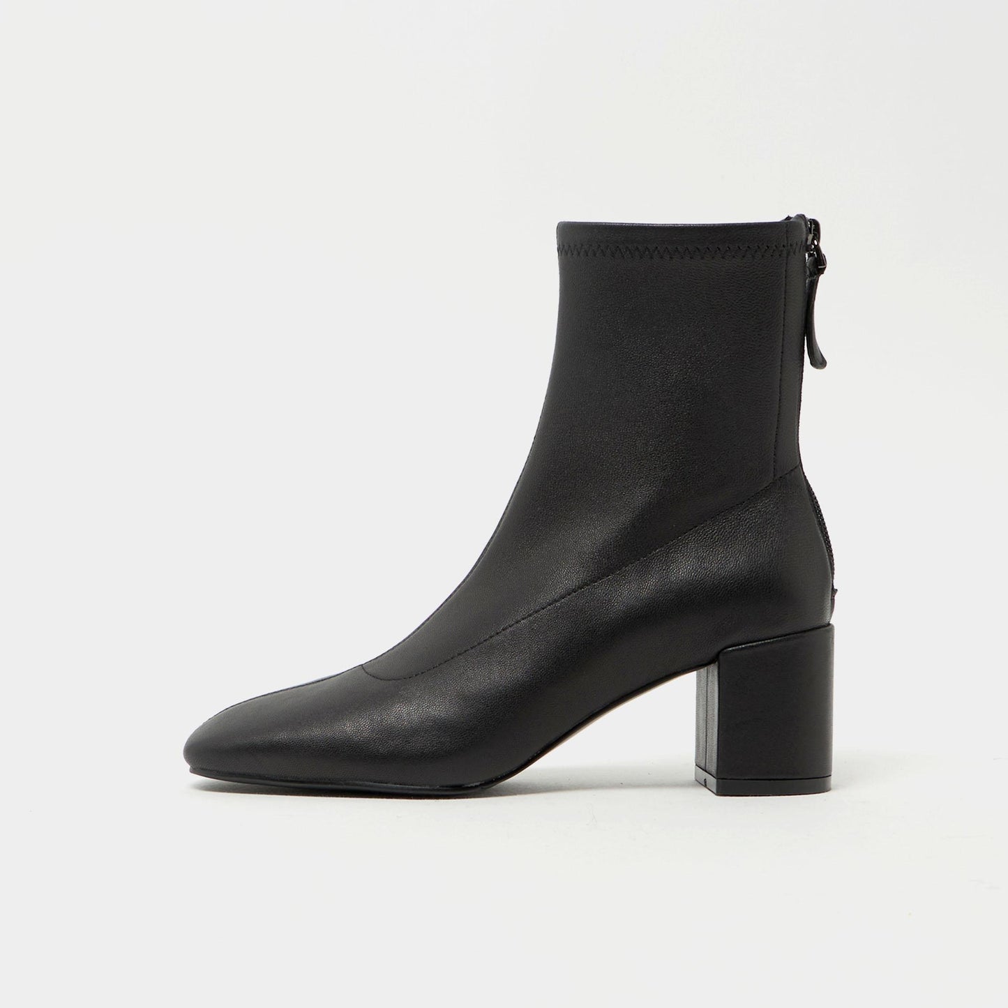 ストレッチレザー ショートブーツ60↓↑