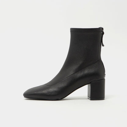 ストレッチレザー ショートブーツ60↓↑