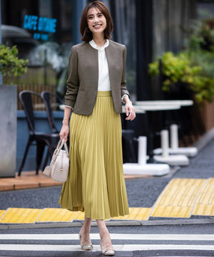 ウーステッドエステル  プリーツスカート