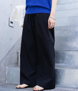 【接触冷感】ワイドストレートパンツ