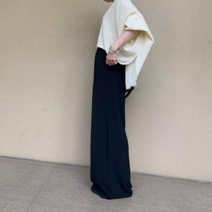 リネンざっくりニットケープ