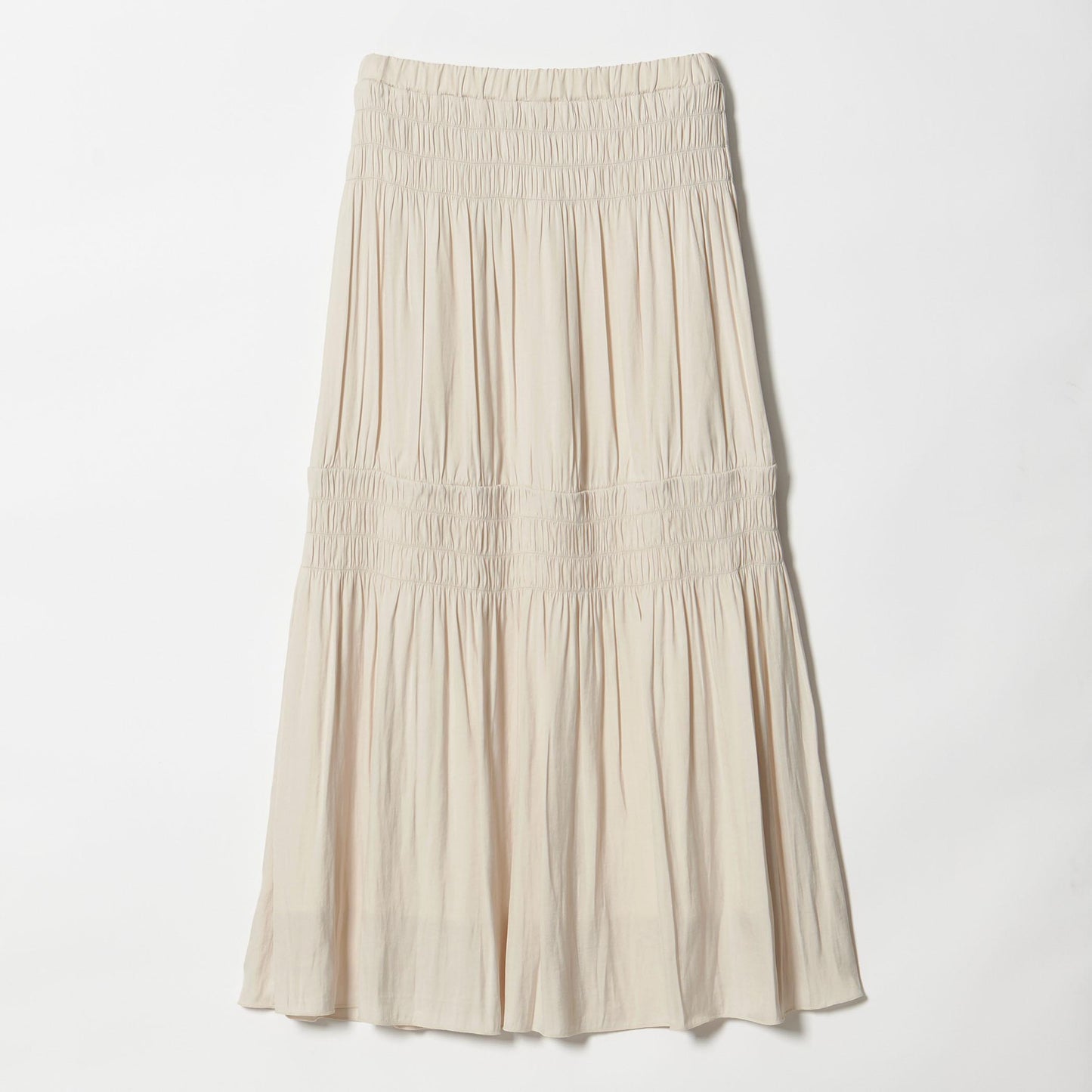 【WEB限定】シャーリング キリカエ フレアスカート