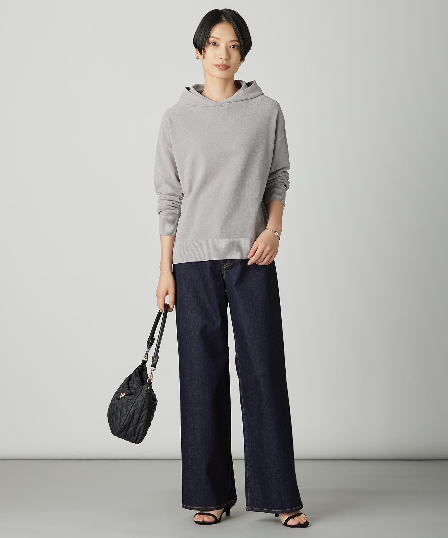 BASIC STRETCH DENIM ワイド ストレート デニム