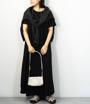 接触冷感フレアワンピース