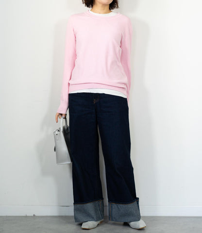 ソフトタッチクルーネックニット