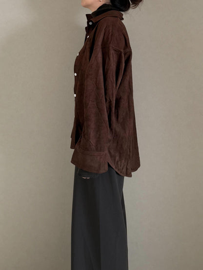 スウェードシャツ