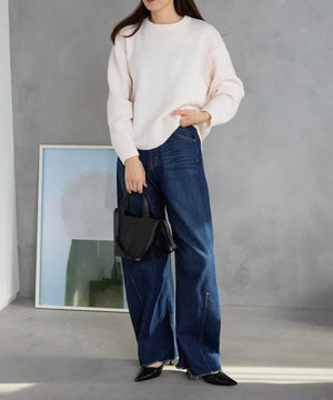 ウール混ガゼットニット