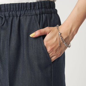 ［size SHORT/TALLあり］ニーハイフレアパンツ デニム 2 ストレッチ