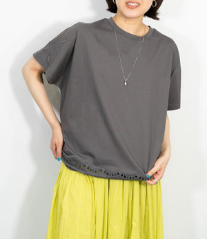 カッティンググドロストTシャツ