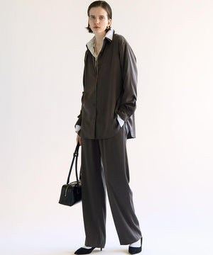 スエーディーサテン ワイド パンツ