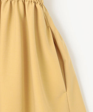 フロントボタンギャザー ワンピース