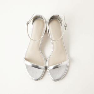 チャンキーパテッドサンダル（4.5cmヒール）