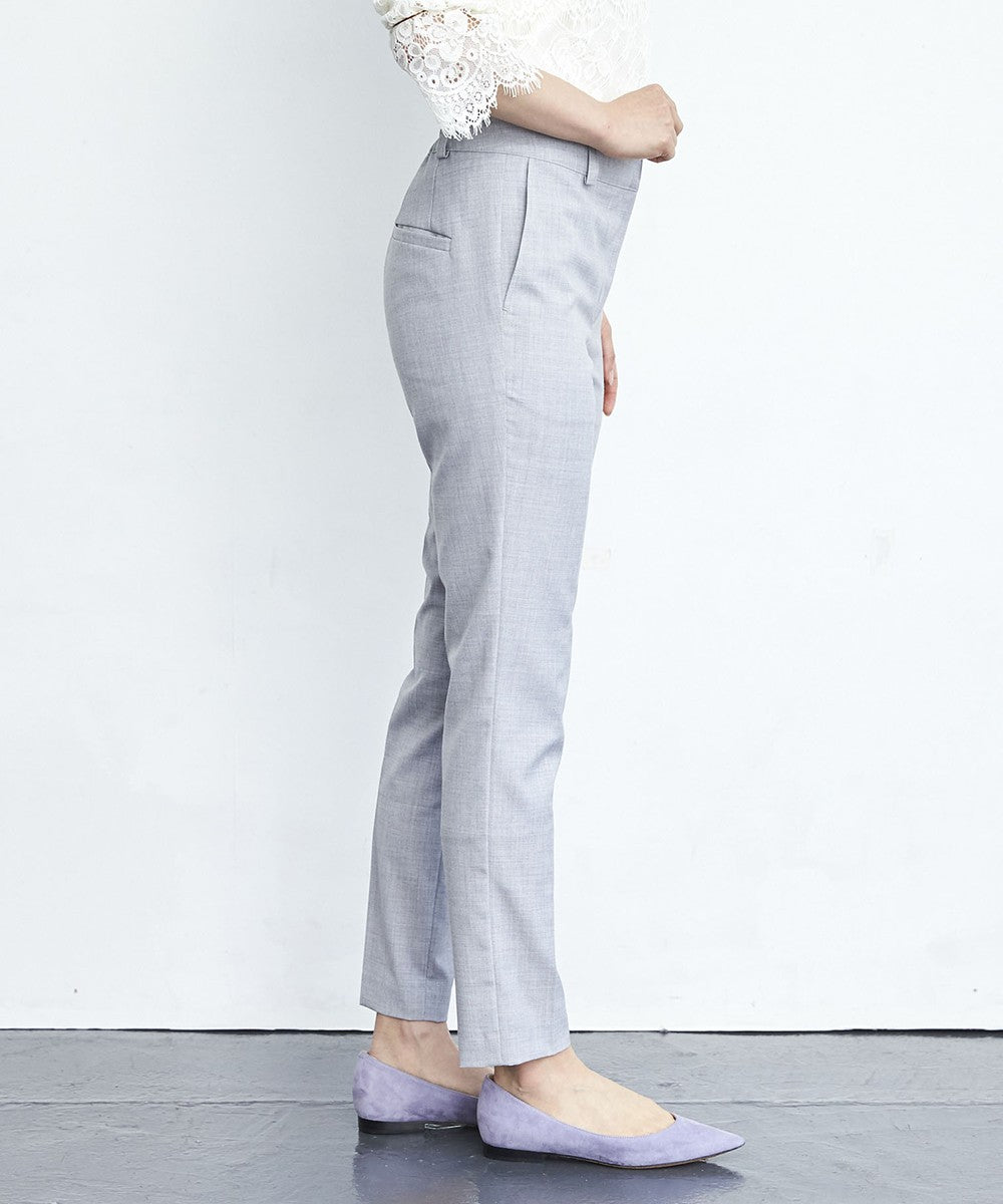 サマーウール混テーパードパンツ