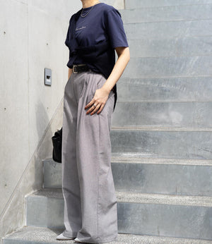 ウエストバイカラーポイントスラックス