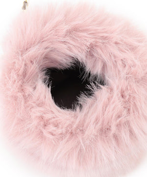 フェイクファー チャーム バッグ