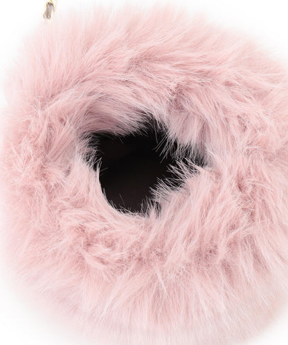 フェイクファー チャーム バッグ