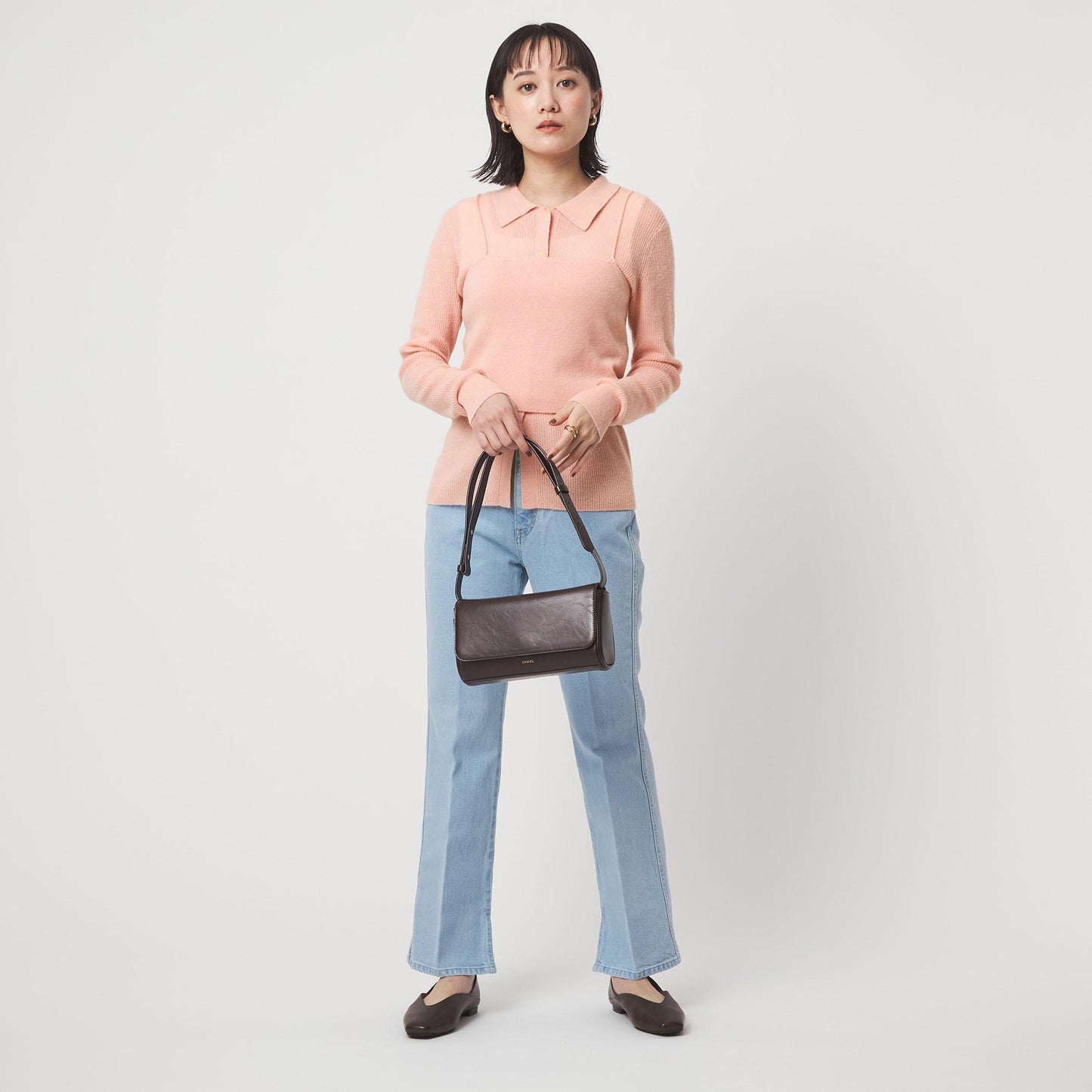 ポロニット カーディガン × ビスチェ ニット セット