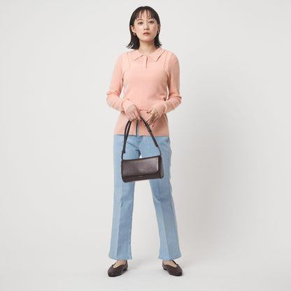 ポロニット カーディガン × ビスチェ ニット セット