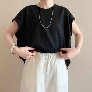 キャップスリーブボックスTシャツ