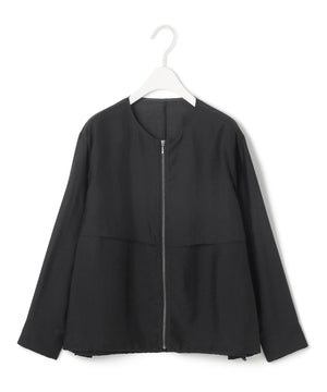 リヨセルナイロンワッシャー ノーカラーブルゾン