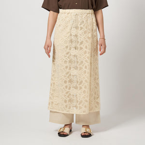 レース レイヤード スカート