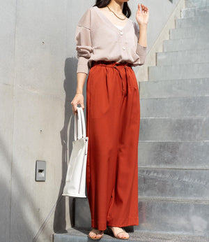 シアーVネックカーディガン