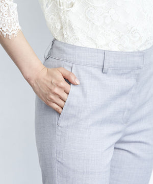 サマーウール混テーパードパンツ