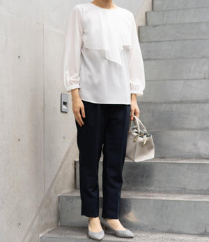 アシンメトリーフレアブラウス