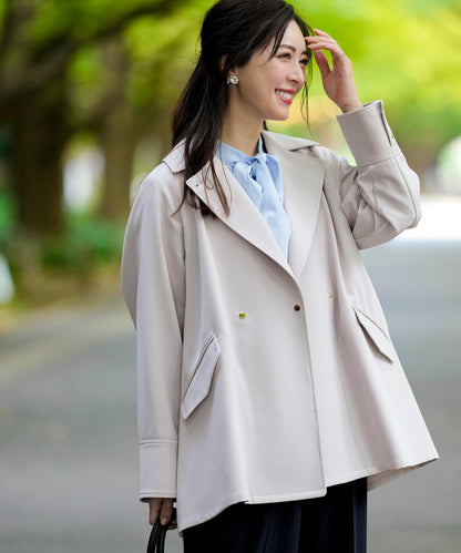 エレカジストレッチミドルトレンチ コート