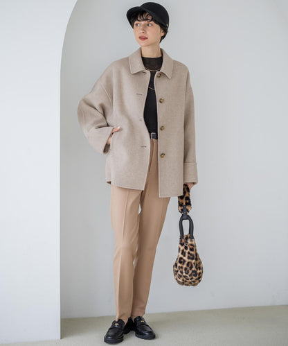 MANTECOPure リバー ステンカラーコート