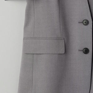 カットオフ カラーレス ジャケット