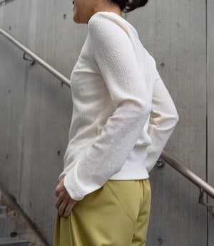 微光沢ランダムシアーカットソー