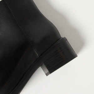 レザー ショートブーツ