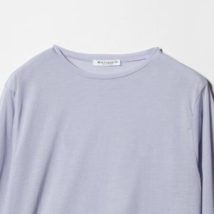 コットンナイロン天竺 シアー クルーネック Tシャツ