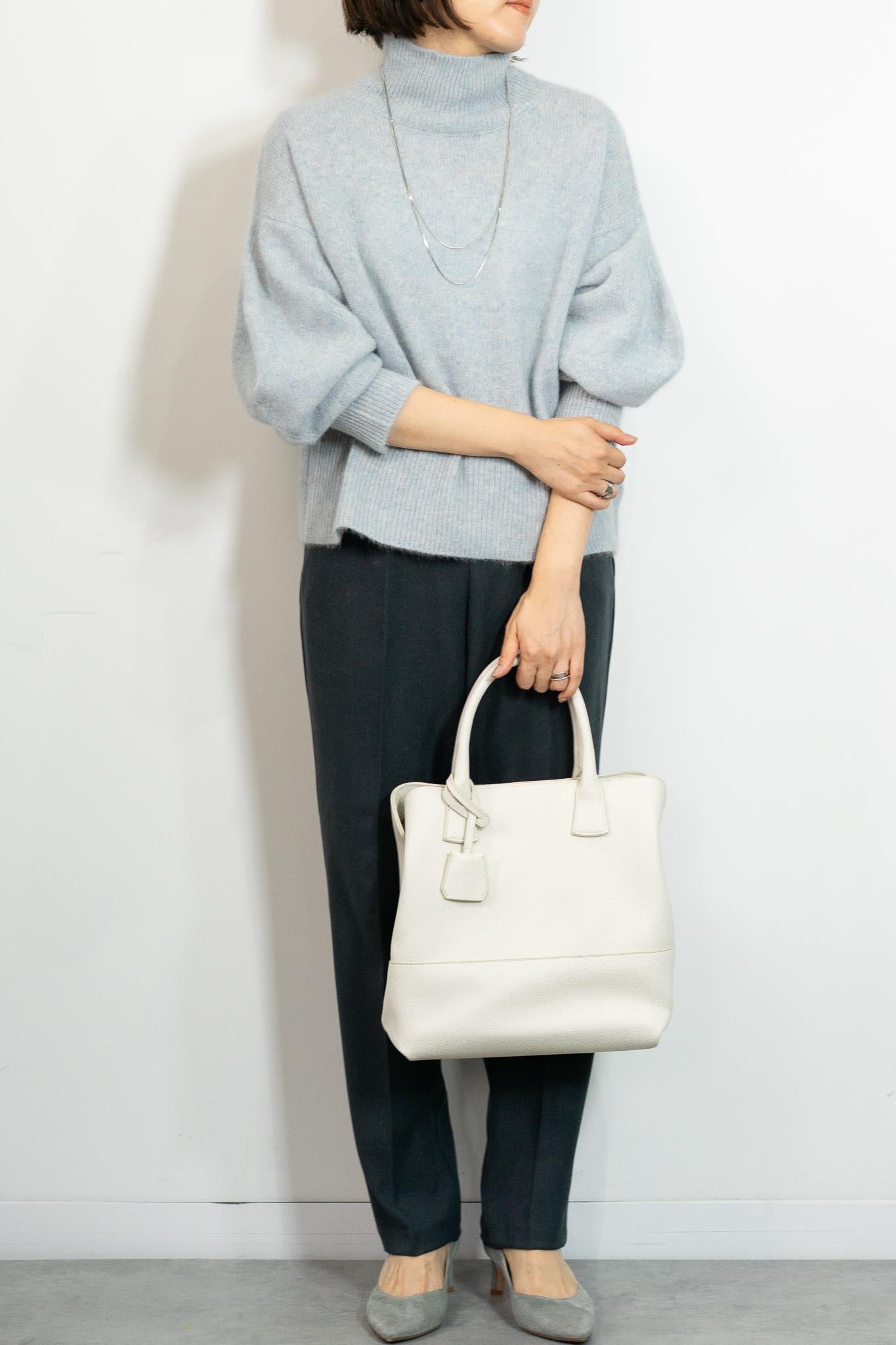 FOX混ボリュームスリーブニット