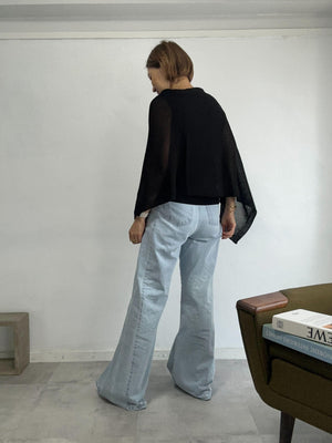 リネンニットケープ