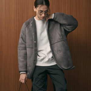 【WEB限定】ボア×フェイクムートン リバーシブルジャケット