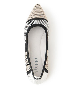 パターンメッシュ パンプス