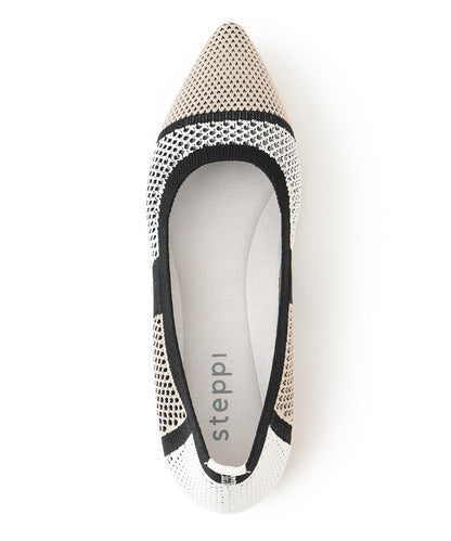 パターンメッシュ パンプス