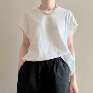 キャップスリーブボックスTシャツ